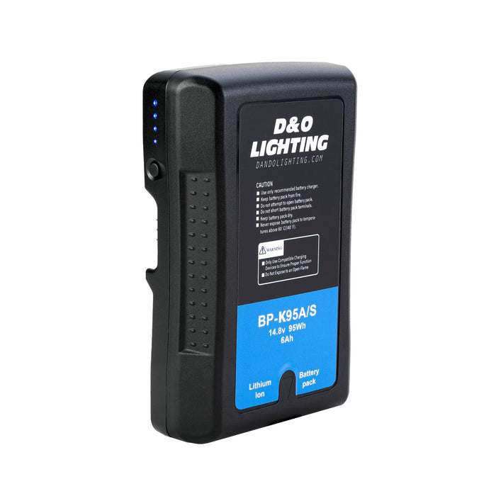 Dual V-Mount Batteries on Charger by D&O Lighting
